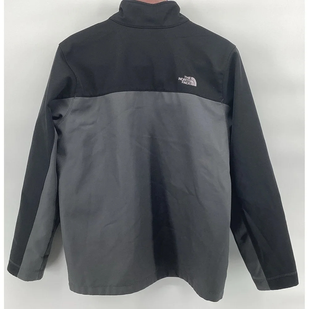 The North Face Boys XL Jacket Black Soft Shell Full Zip
